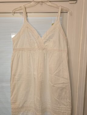 Faded Glory Eyelet Dress with Lace Trim